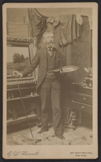 George Henry Smilliein his studio at 337 4th Ave., NYC