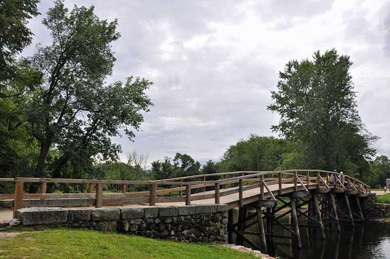 wooden bridge Concord, MA